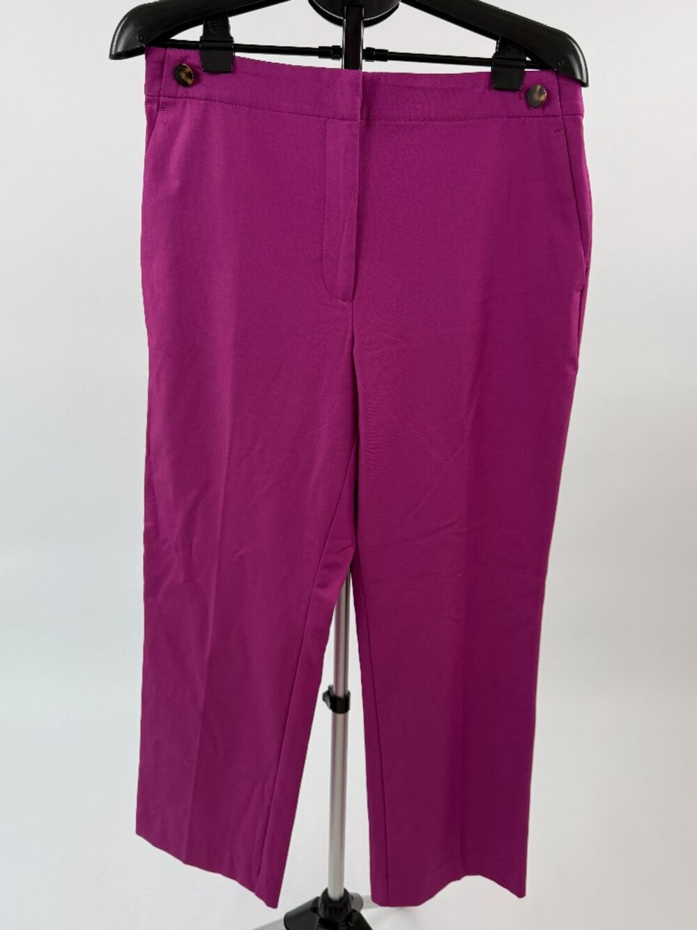 Ann Taylor Magenta Dress Pants Size 12 Straight Leg Stretch NWT